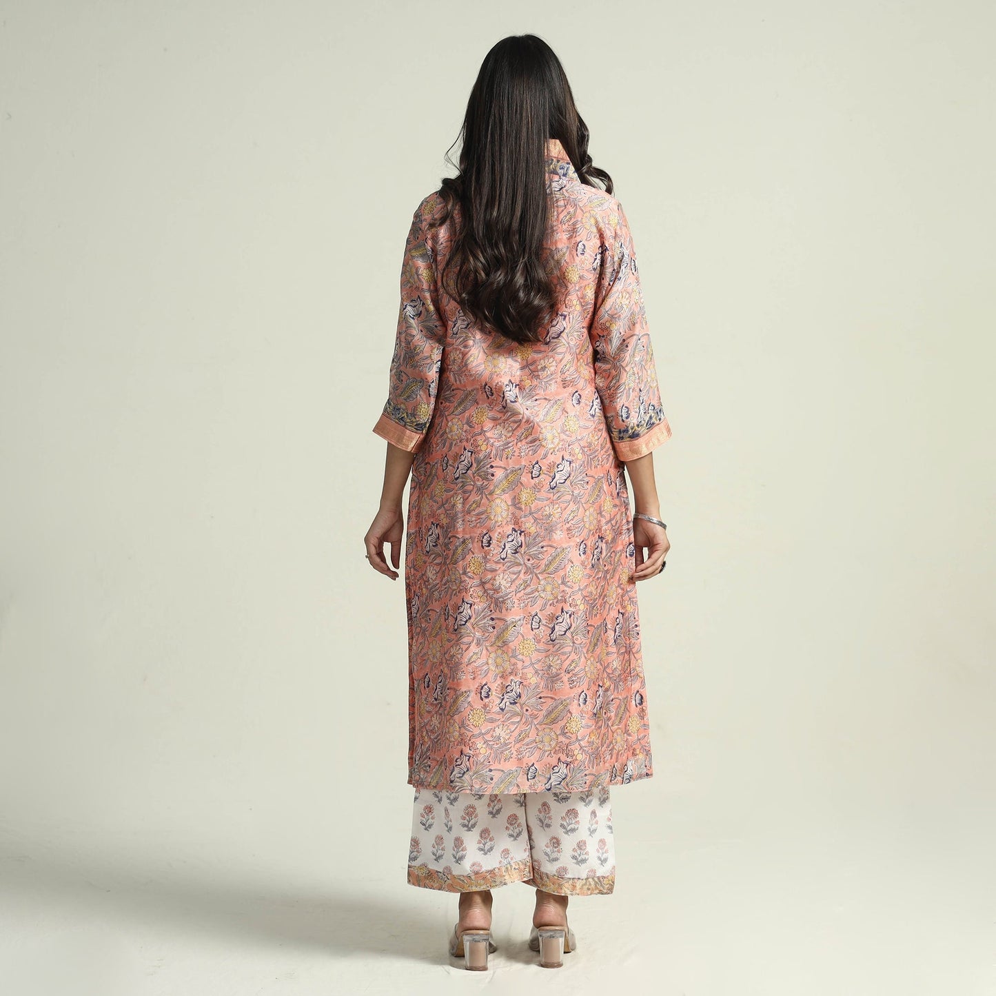 Sanganeri Kurta with Palazzo & Dupatta Set