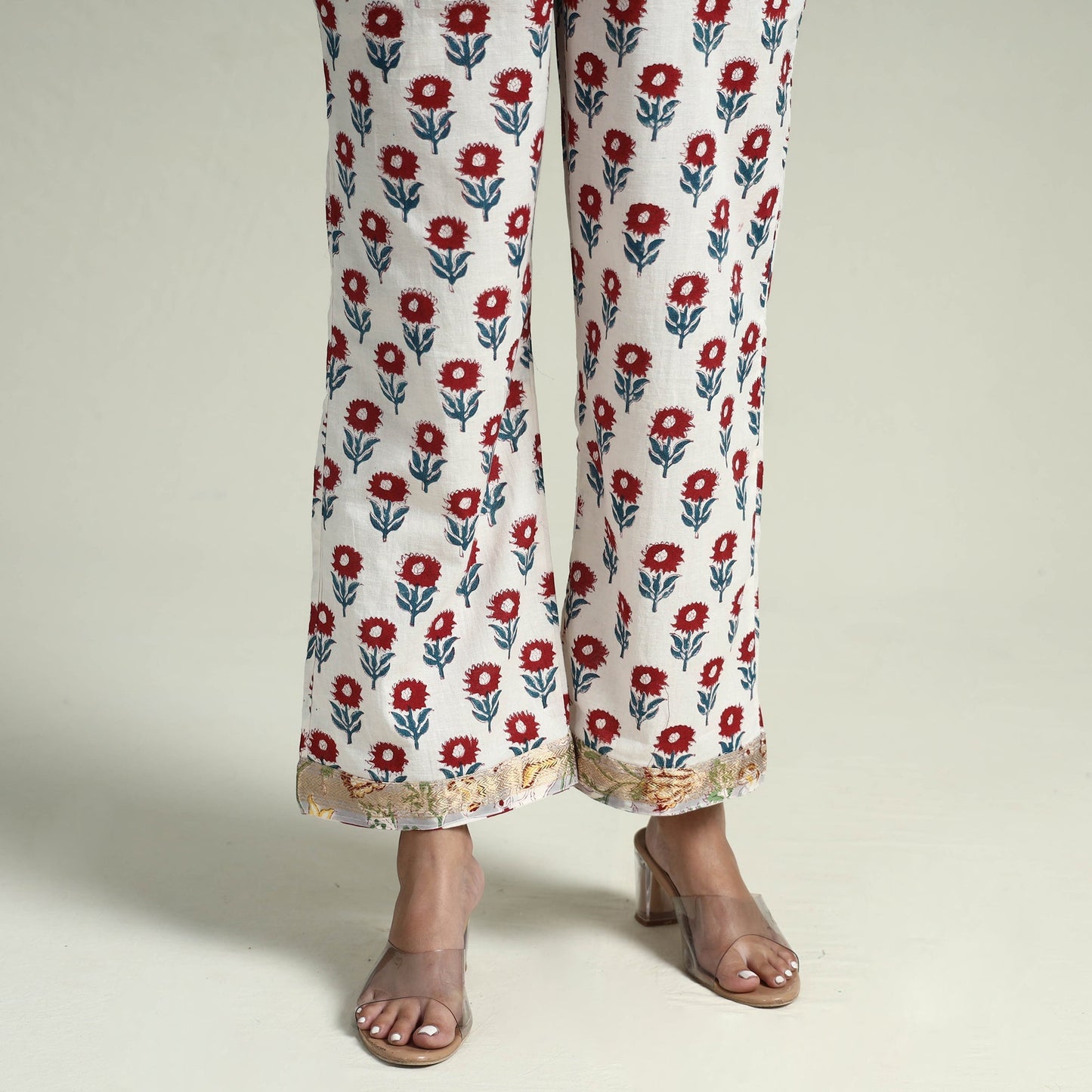 Sanganeri Kurta with Palazzo & Dupatta Set