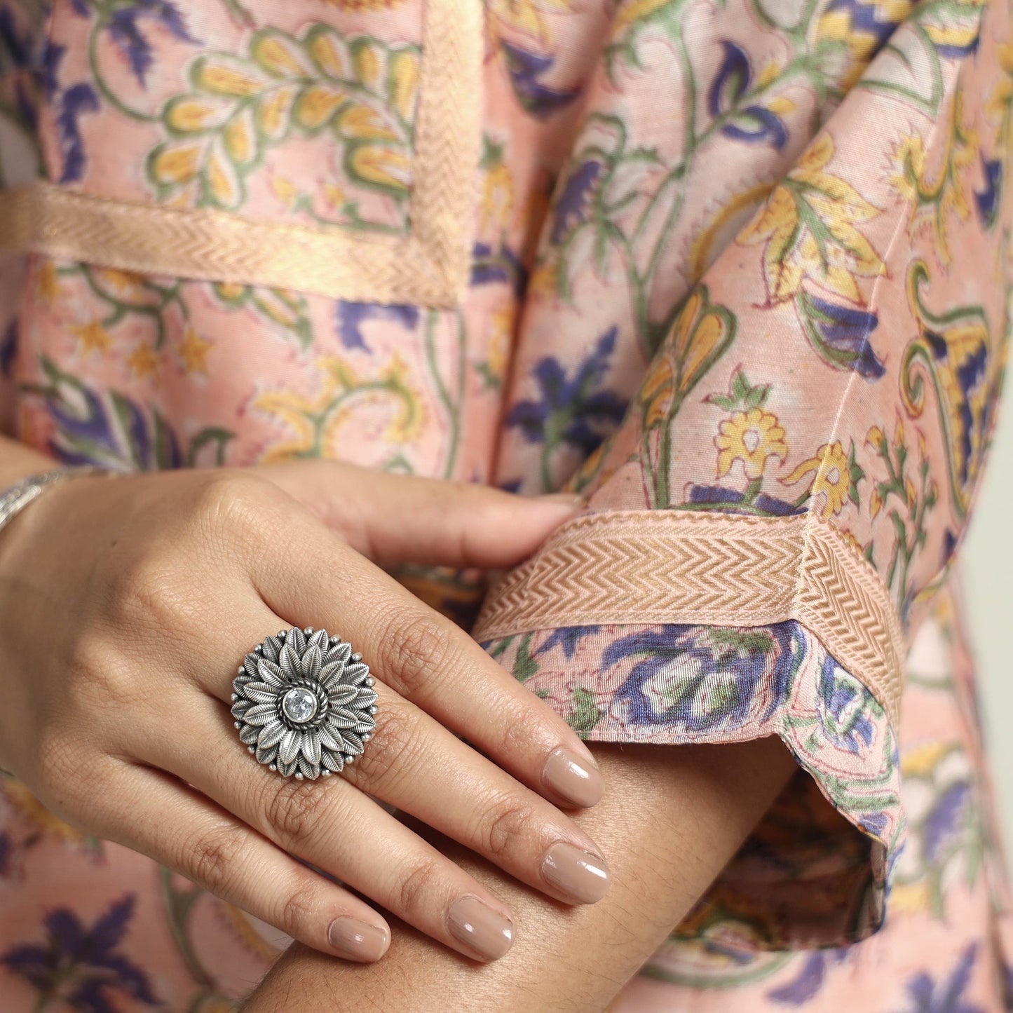 Sanganeri Kurta with Palazzo & Dupatta Set