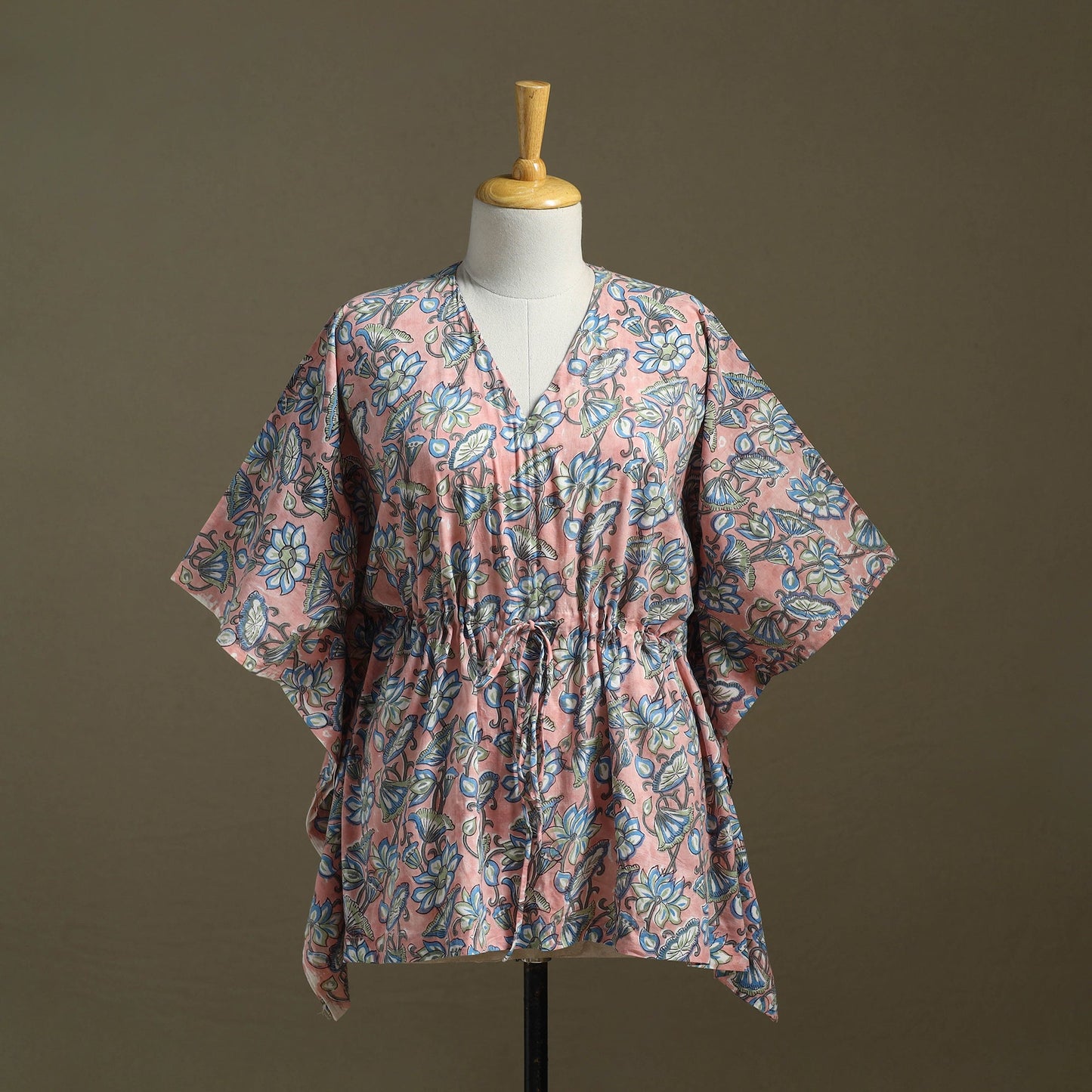 Sanganeri Block Print Cotton Kaftan (Short)