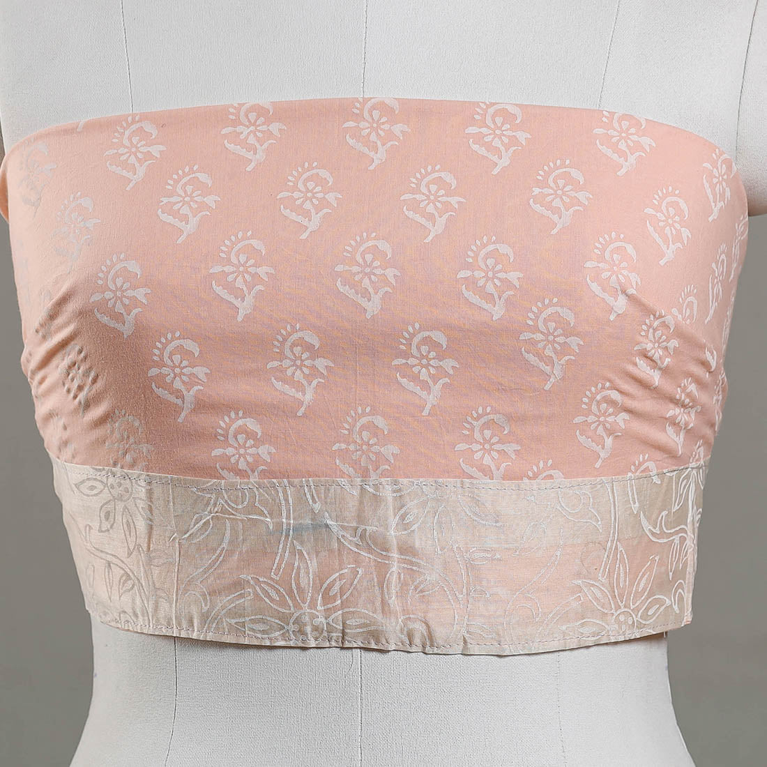 Buy Sanganeri Block Printed Cotton Blouse Piece