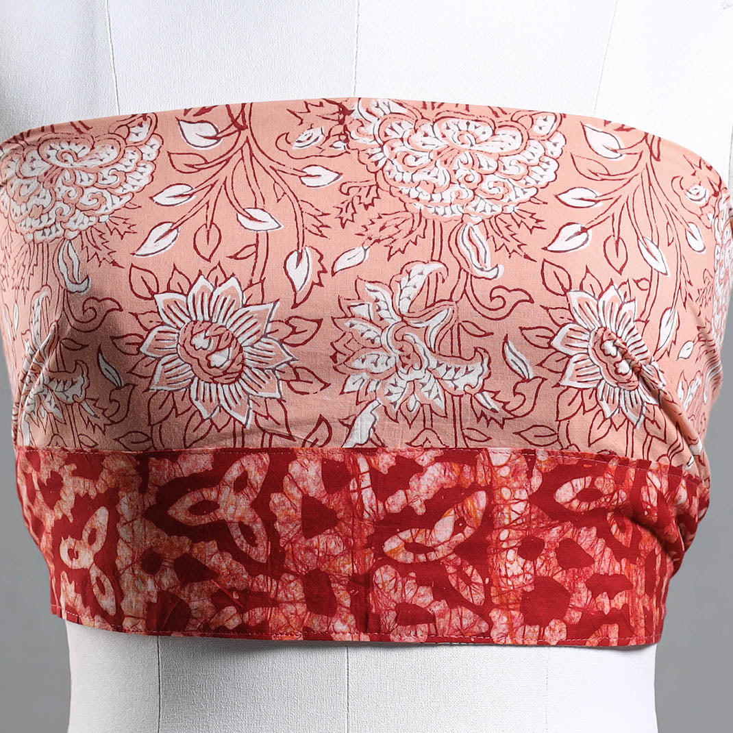 Buy Sanganeri Block Printed Cotton Blouse Piece