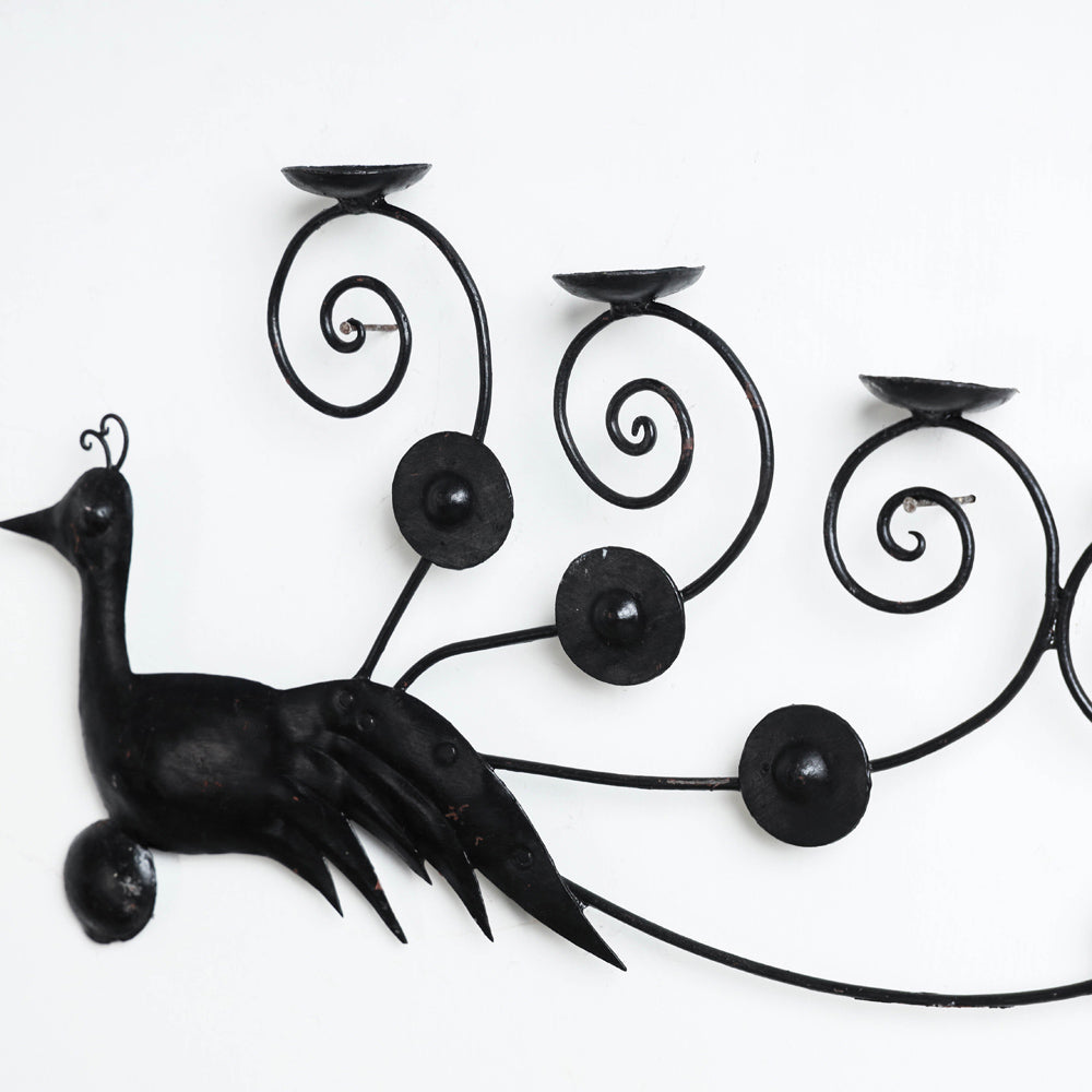 Deer - Bastar Tribal Wrought Iron Candle Stand Online in India