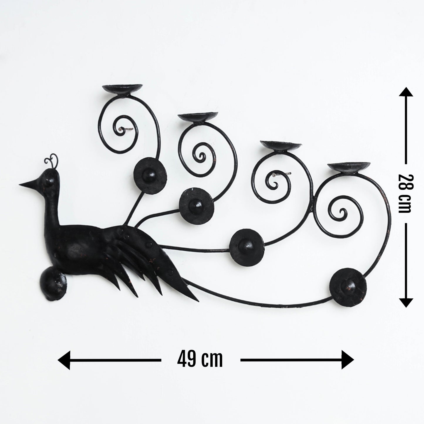 Deer - Bastar Tribal Wrought Iron Candle Stand Online in India