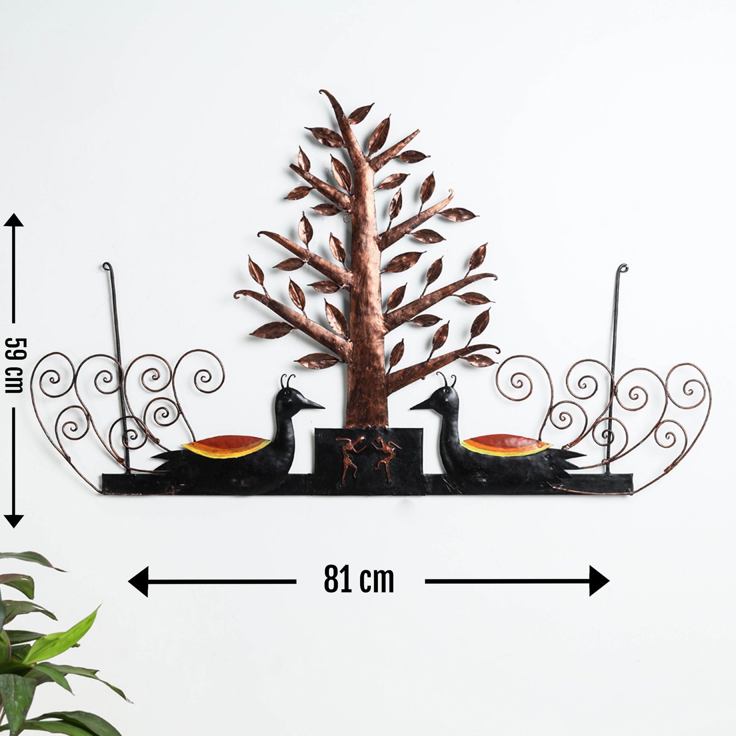 Elephant - Bastar Tribal Wrought Iron Wall Hanging Online in India