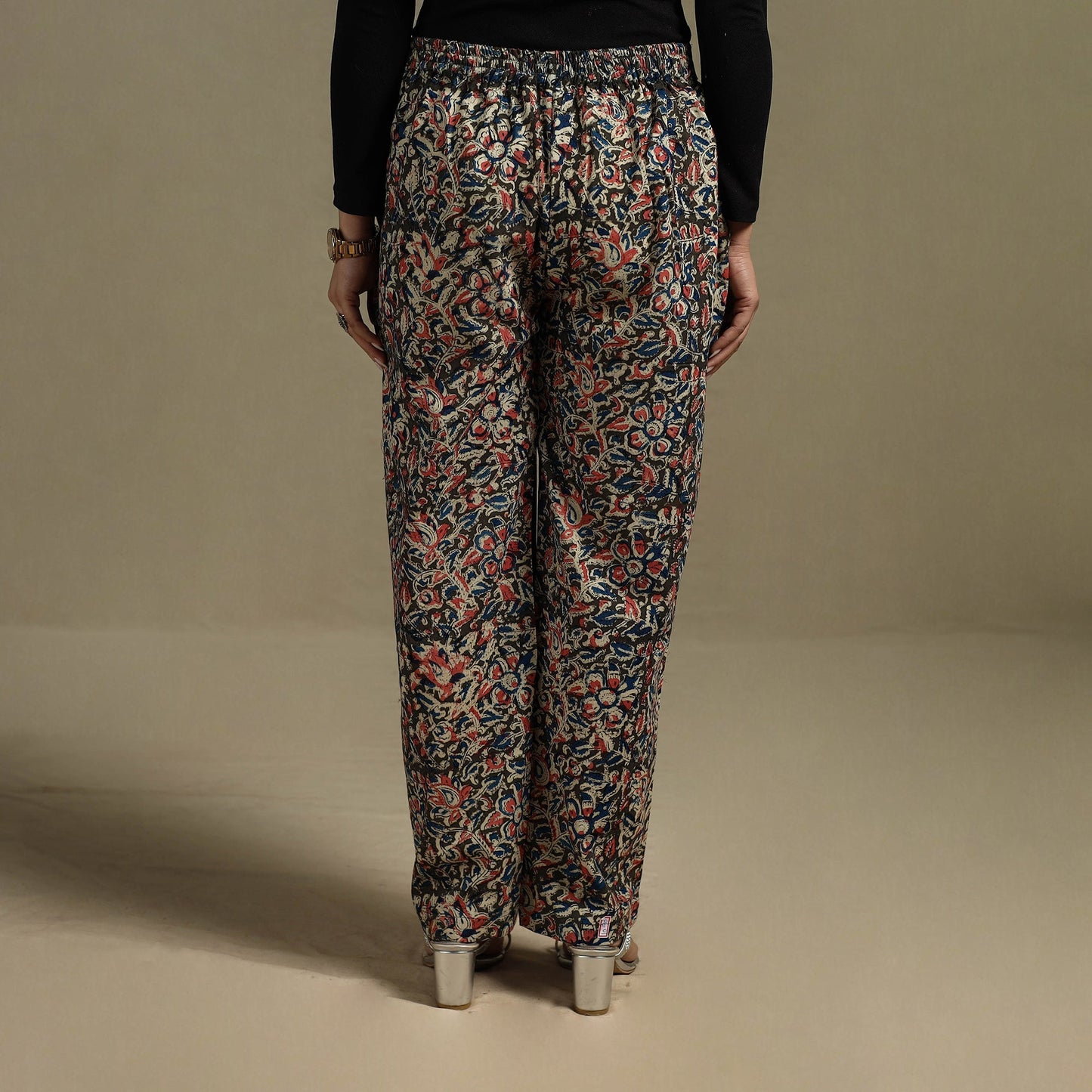 Pedana hand natural dyed cotton kalamkari pant 24