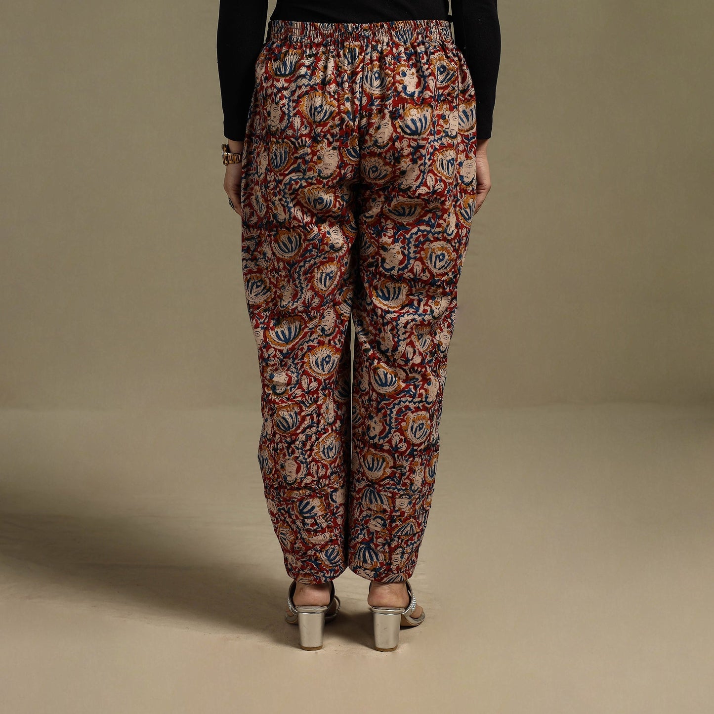 Pedana hand natural dyed cotton kalamkari pant 26