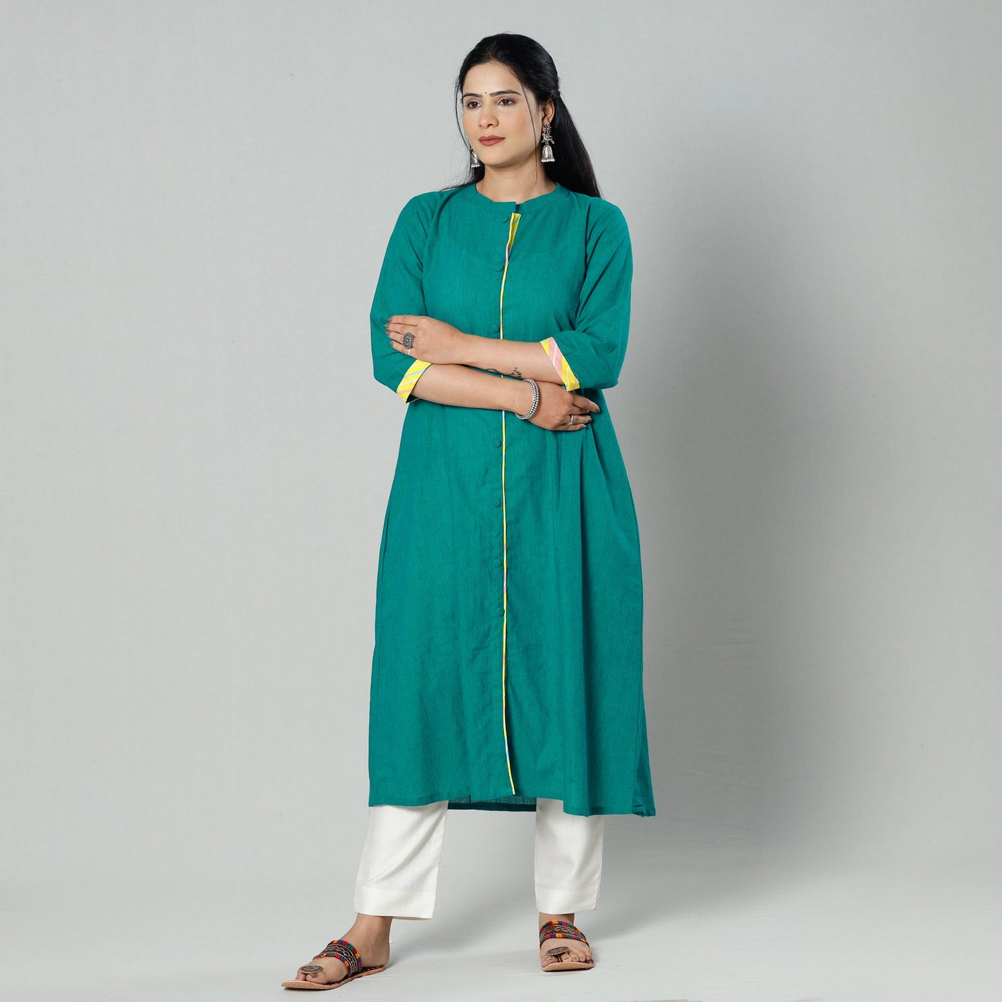 Plain Cotton Long Kurta