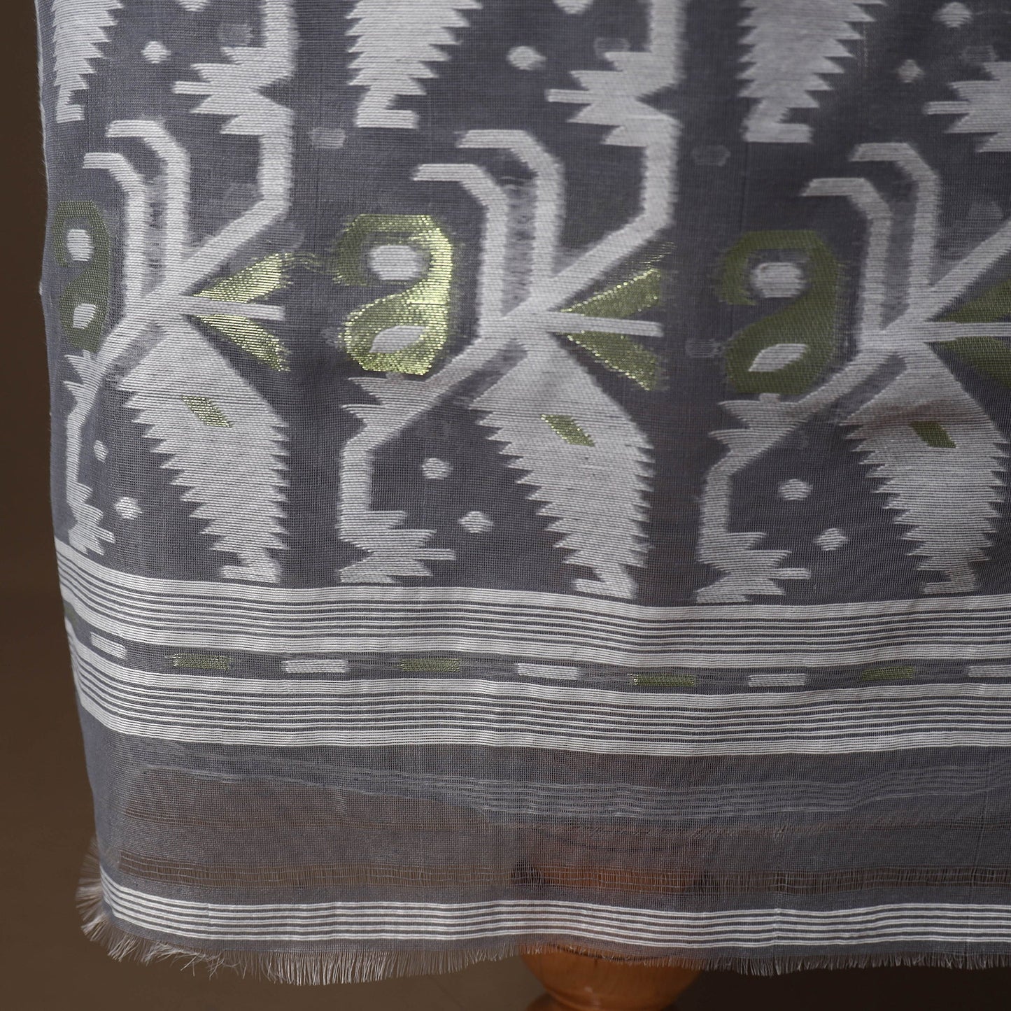 Phulia jamdani silk cotton 2pc unstitched dress material