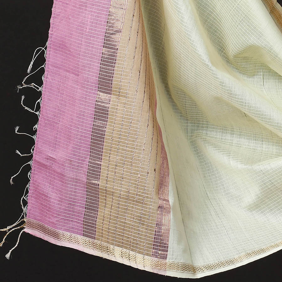2pc Handloom Silk Cotton Maheshwari Dress Material