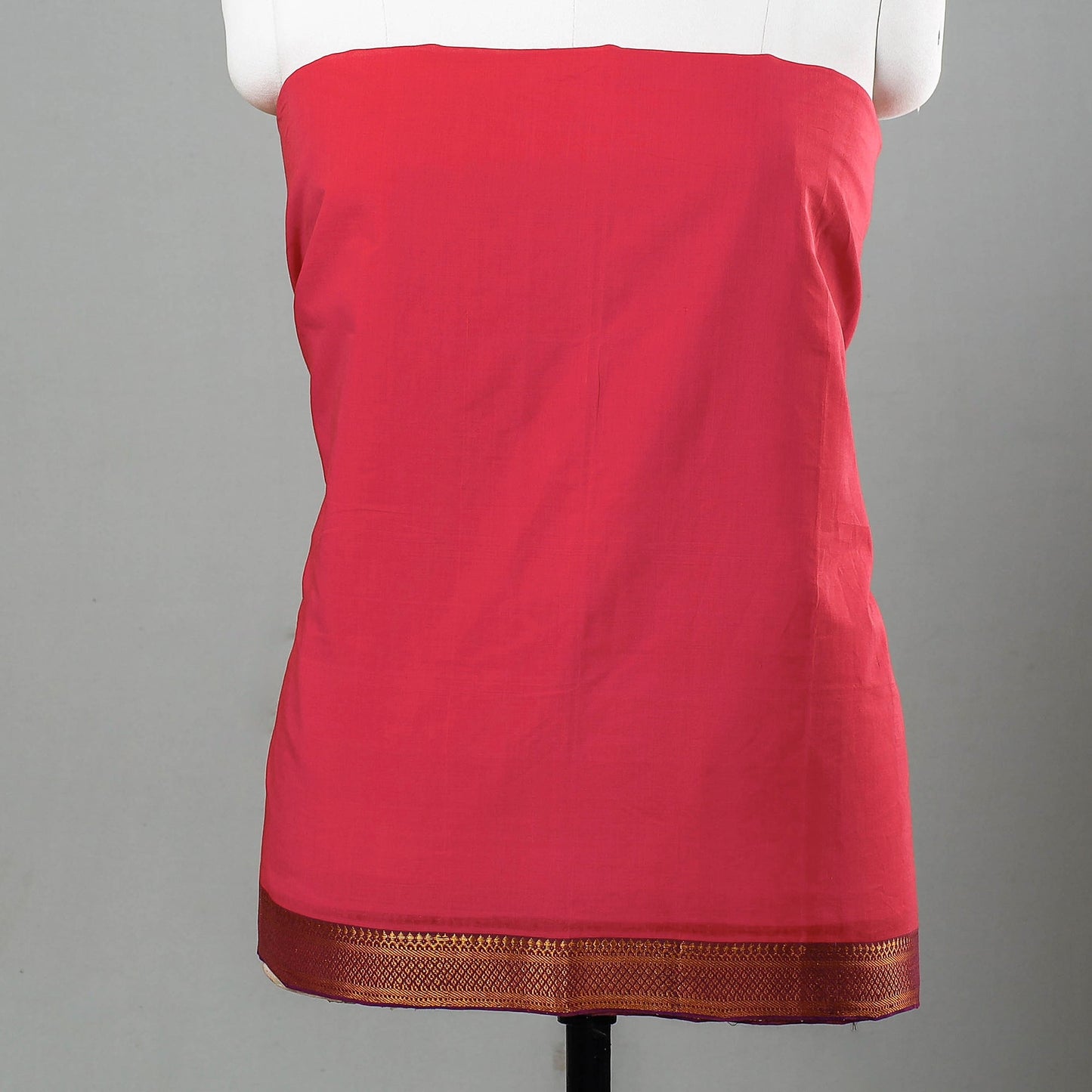 Buy 3pc Mangalagiri Handloom Cotton Suit Material Set with Zari Border Online at iTokri.com