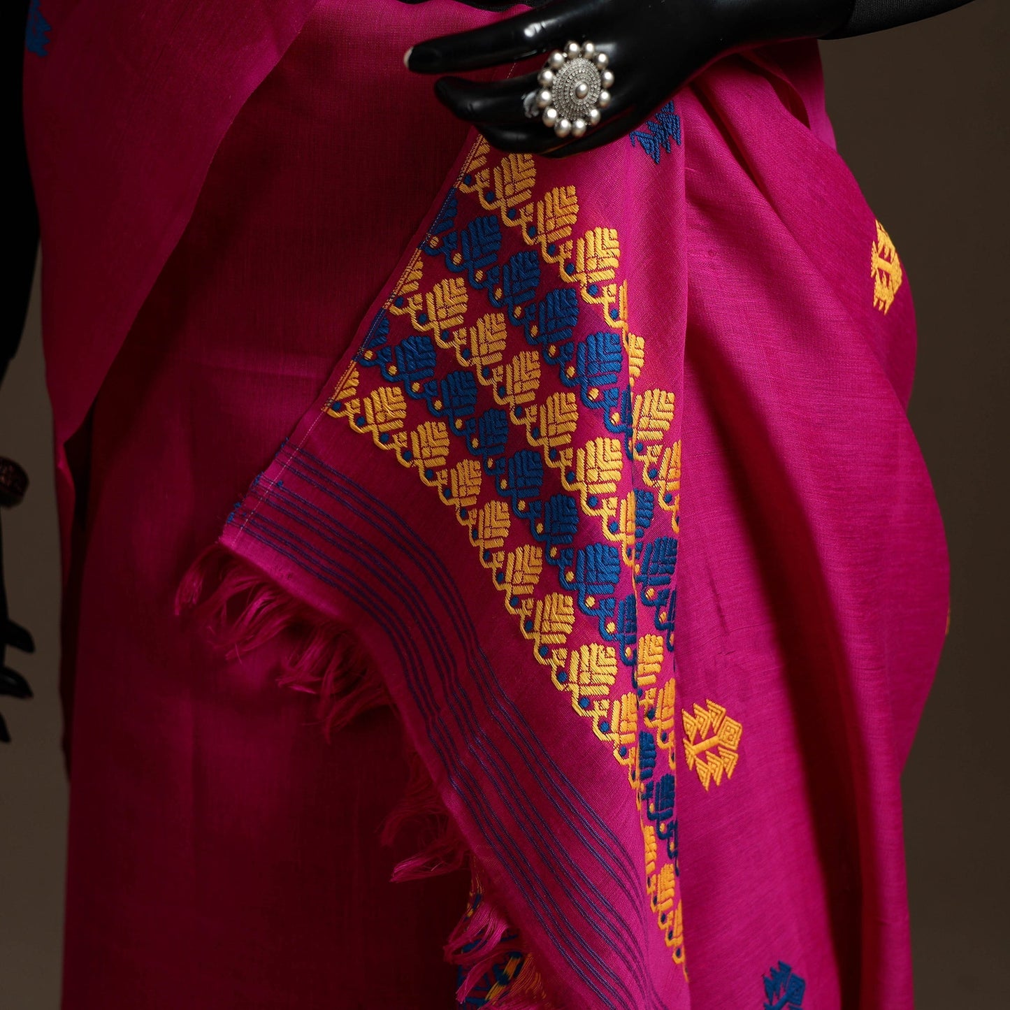 Assam handloom silk cotton mekhela chador with blouse piece