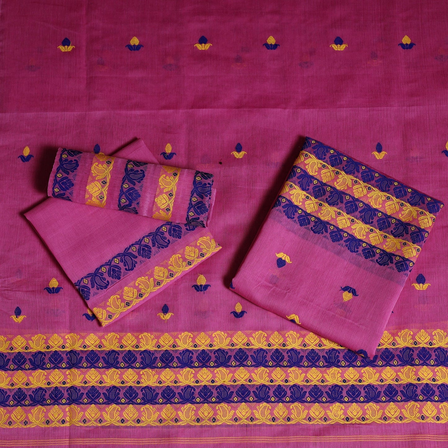 Assam handloom silk cotton mekhela chador with blouse piece