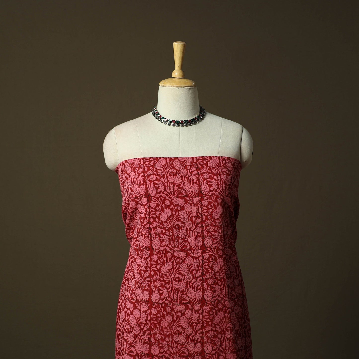 Bagh hand block print natural dyed cotton 3pc unstitched