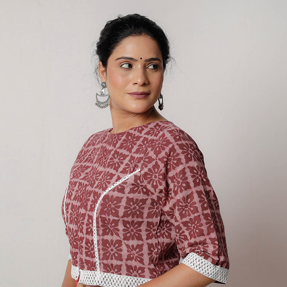Bagru Stitched Blouse