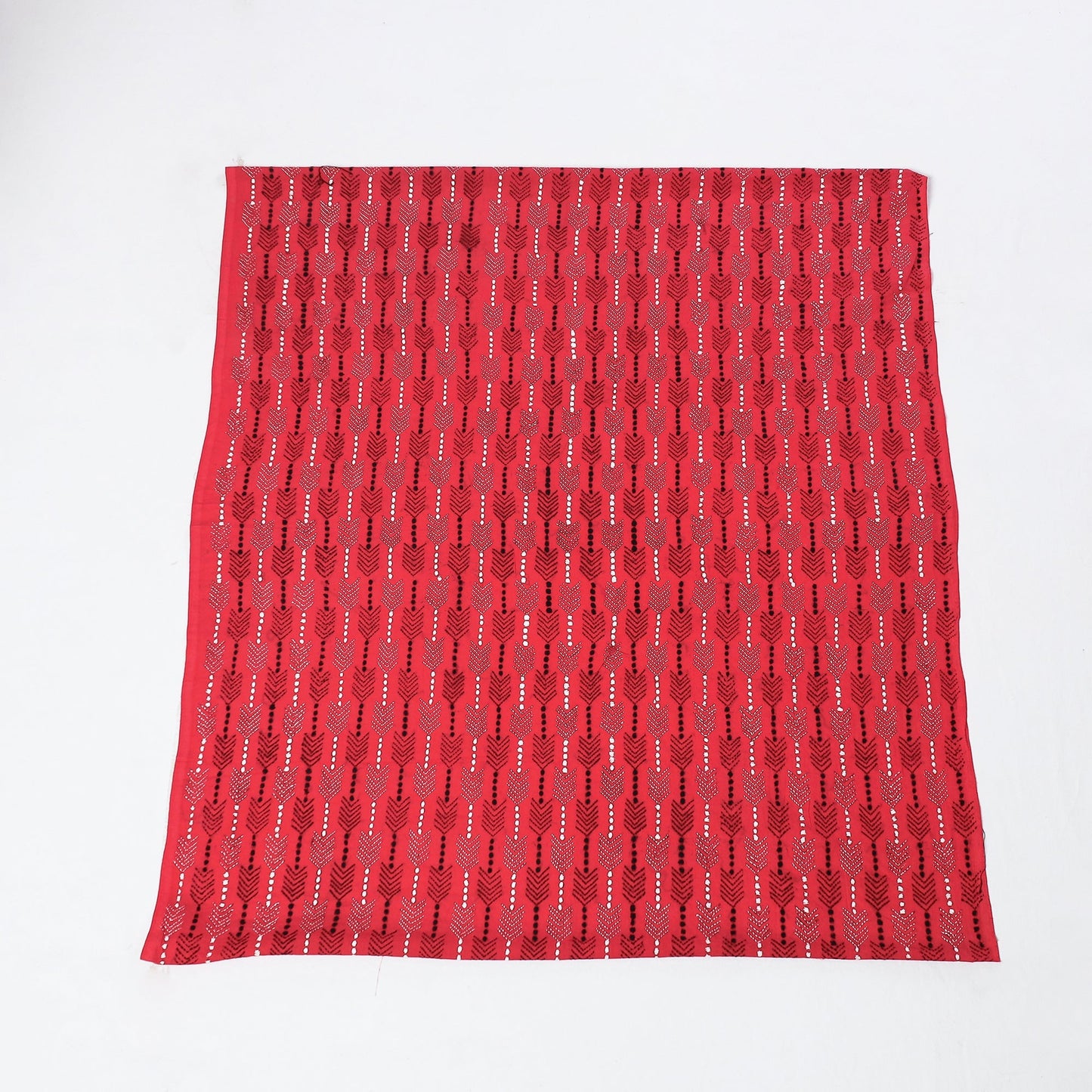 Pink Bengal Kantha Embroidered Pure Cotton Blouse Piece