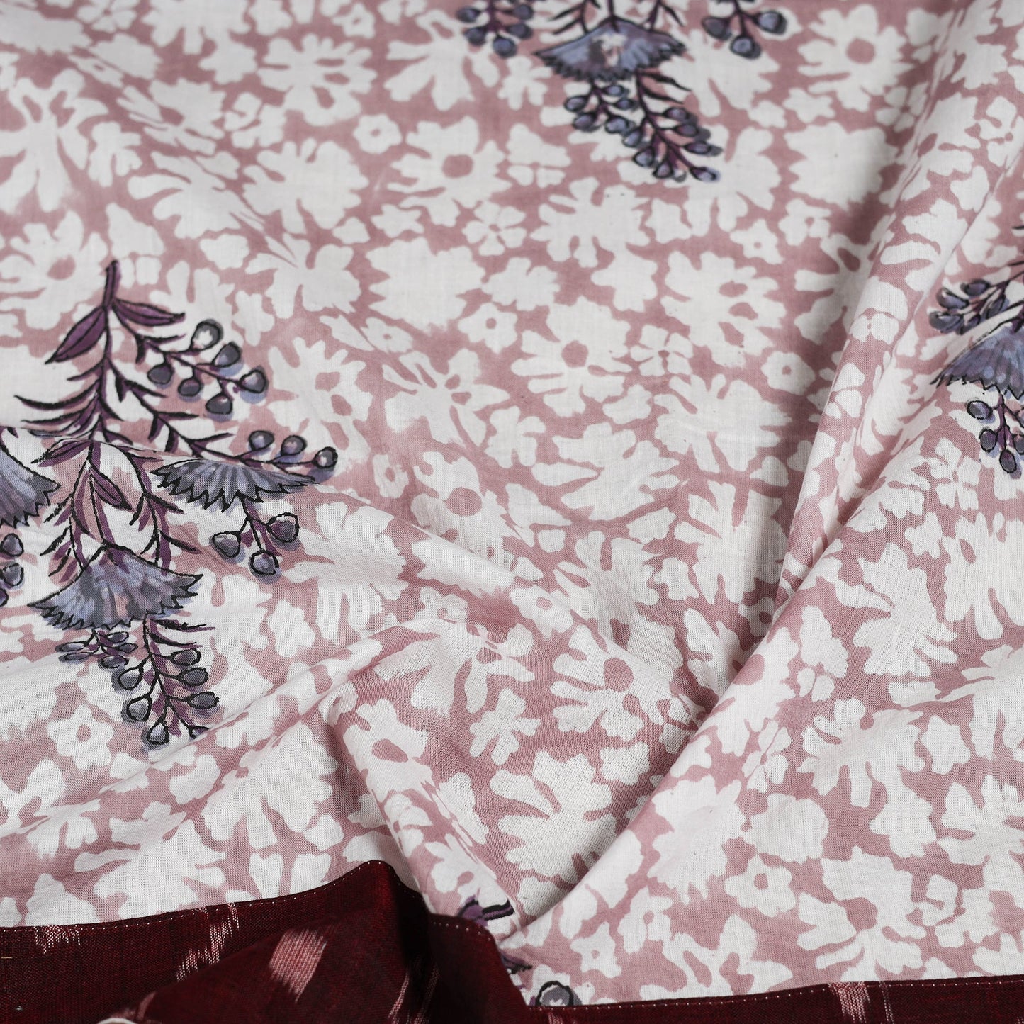 Block print cotton sanganeri blouse piece 13 - handcrafted