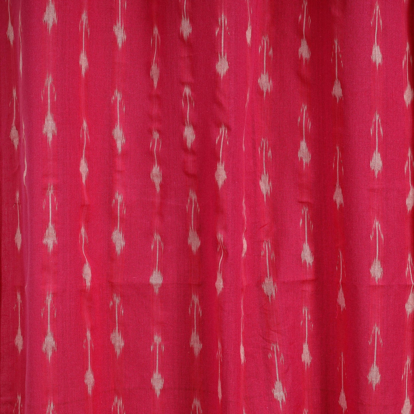 Pink - cotton door pochampally ikat curtain (7 x 3 feet)