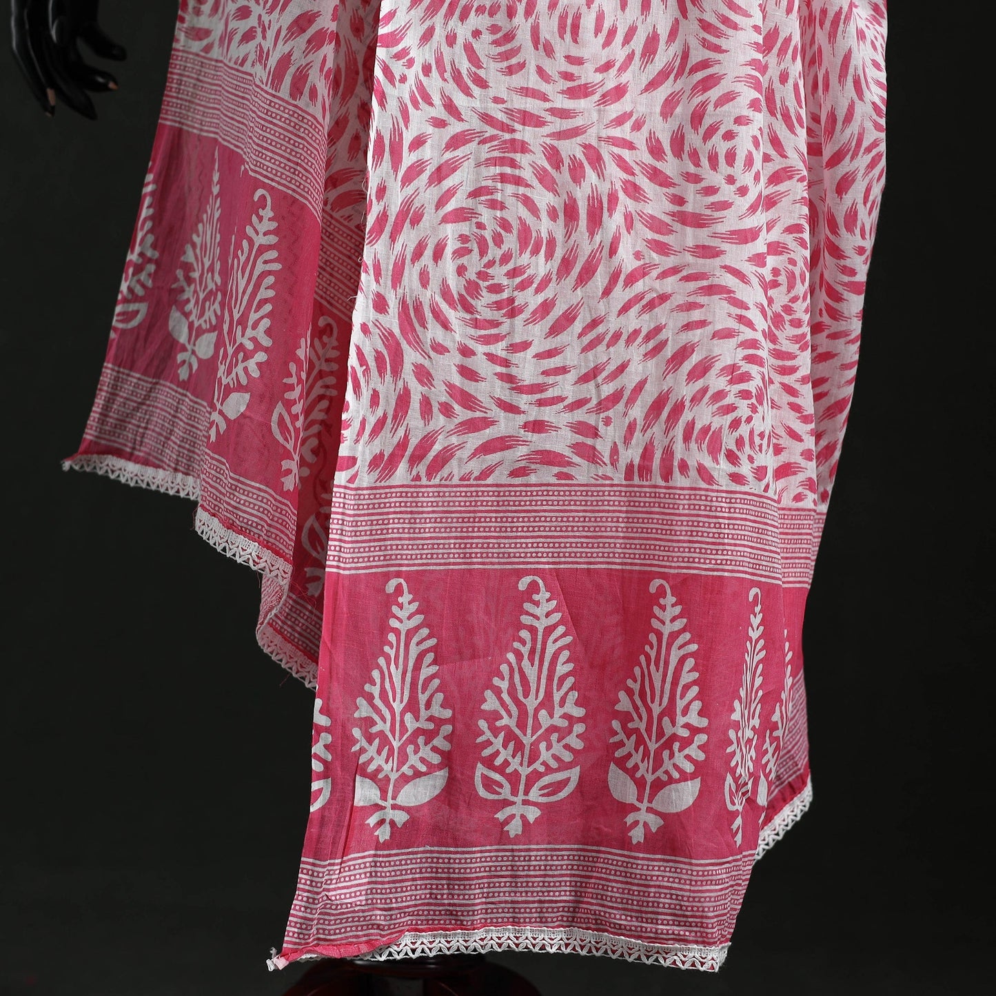 Cotton jaipur printed dupatta 33 - handcrafted