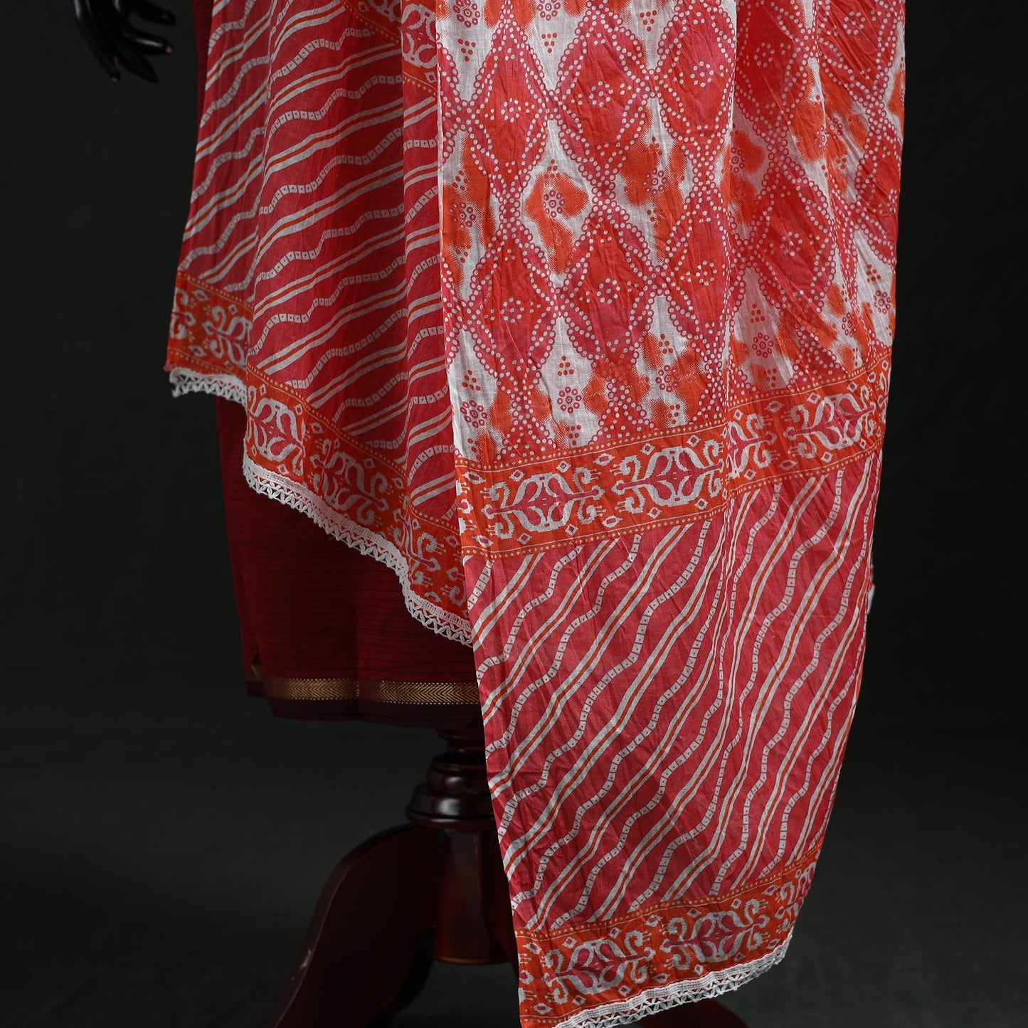Cotton jaipur printed dupatta 58 - handcrafted