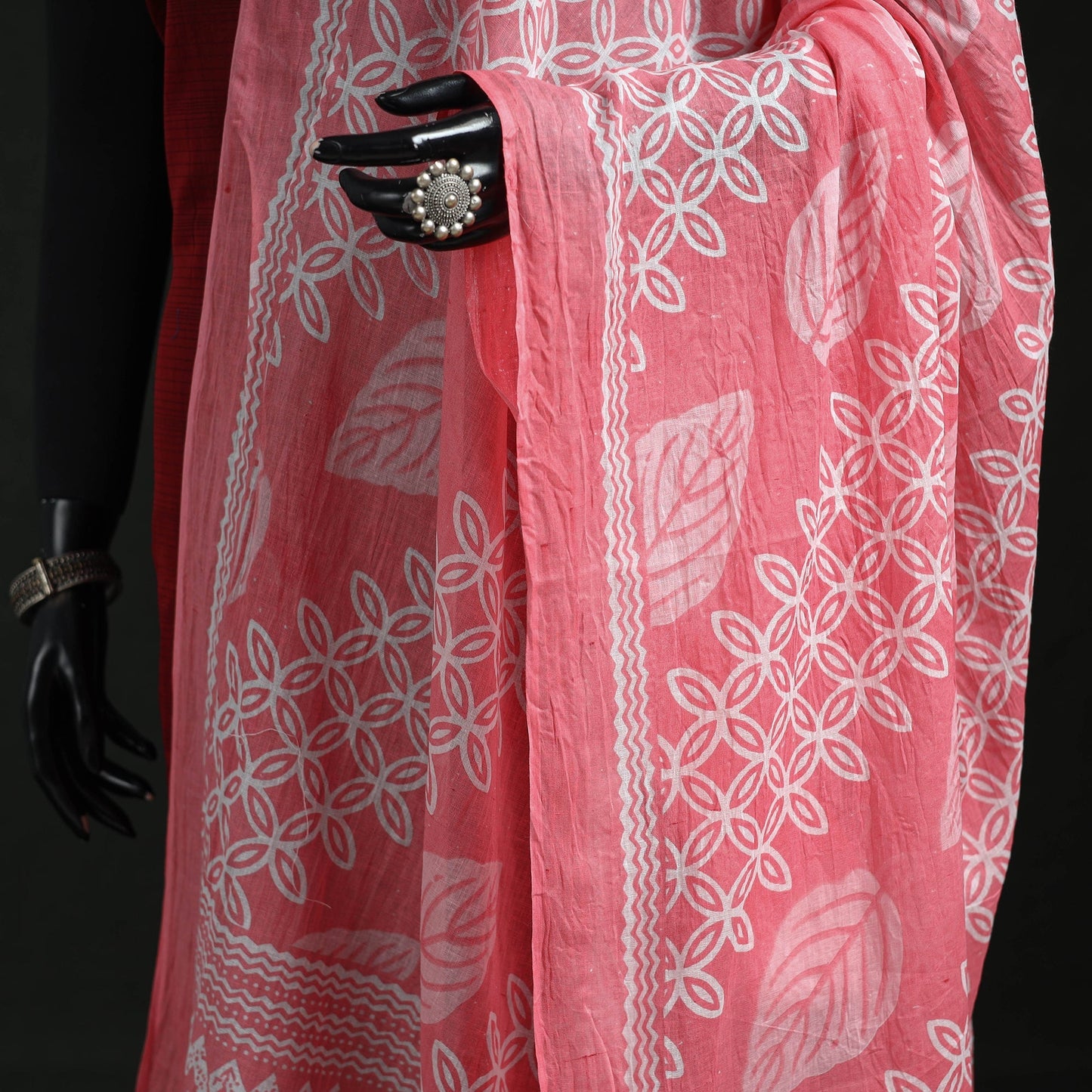 Cotton jaipur printed dupatta 84 - handcrafted