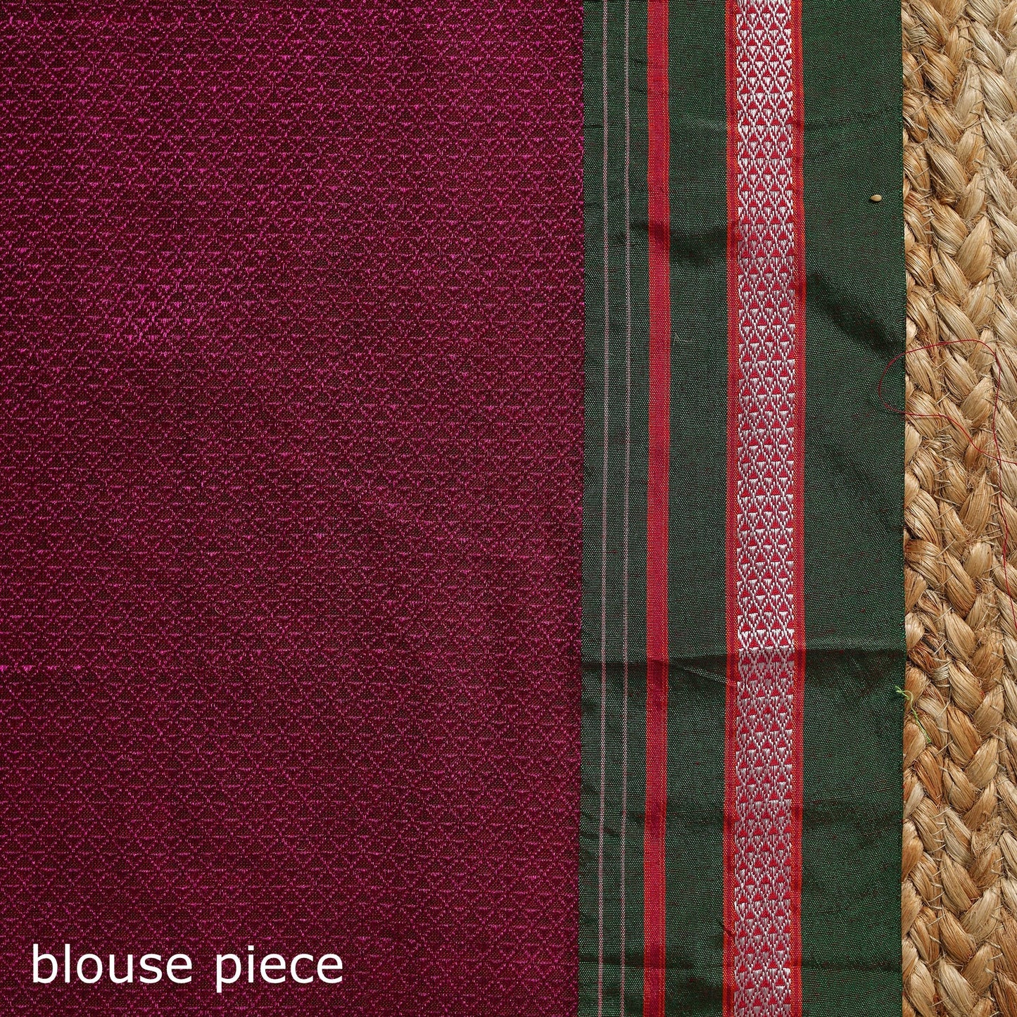 Cotton khun saree with chikki paras border 10 - handcrafted