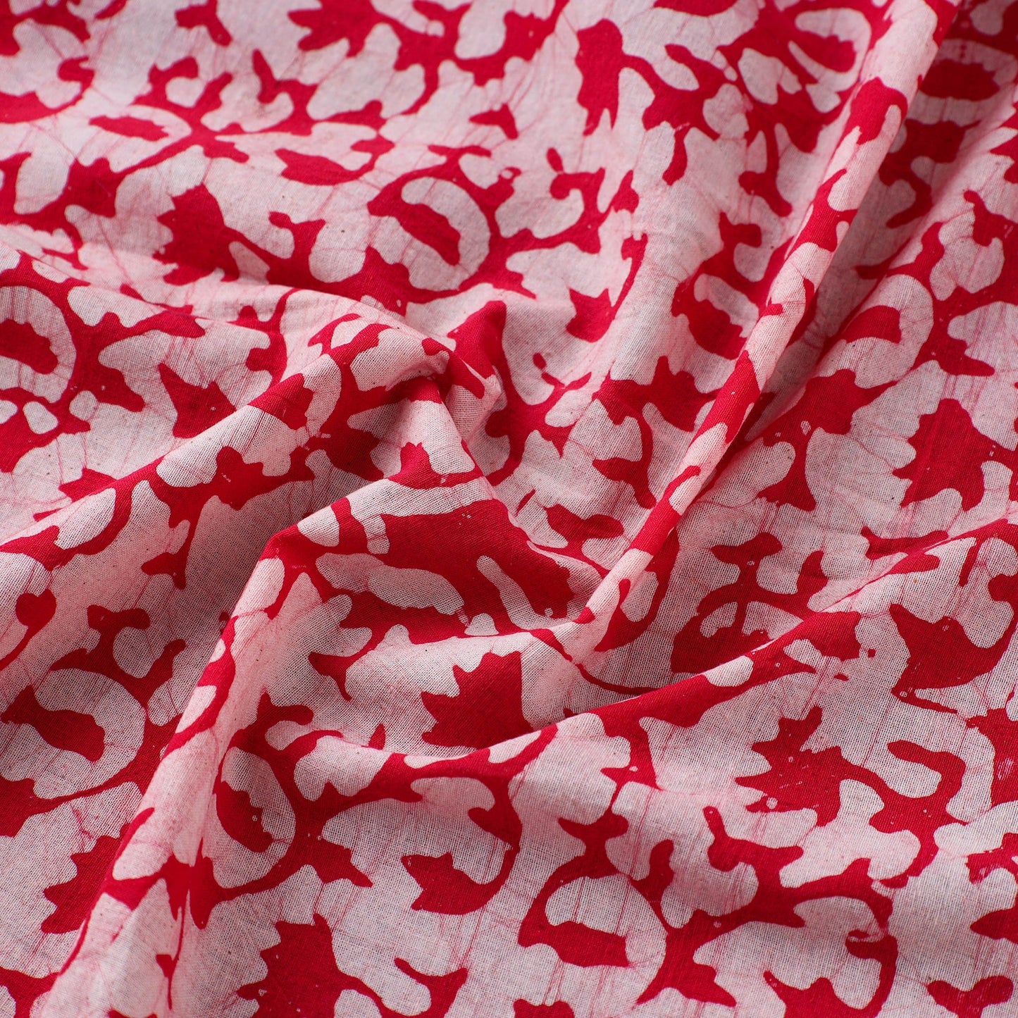 Pink Cotton Kutch Batik Print Fabric Online