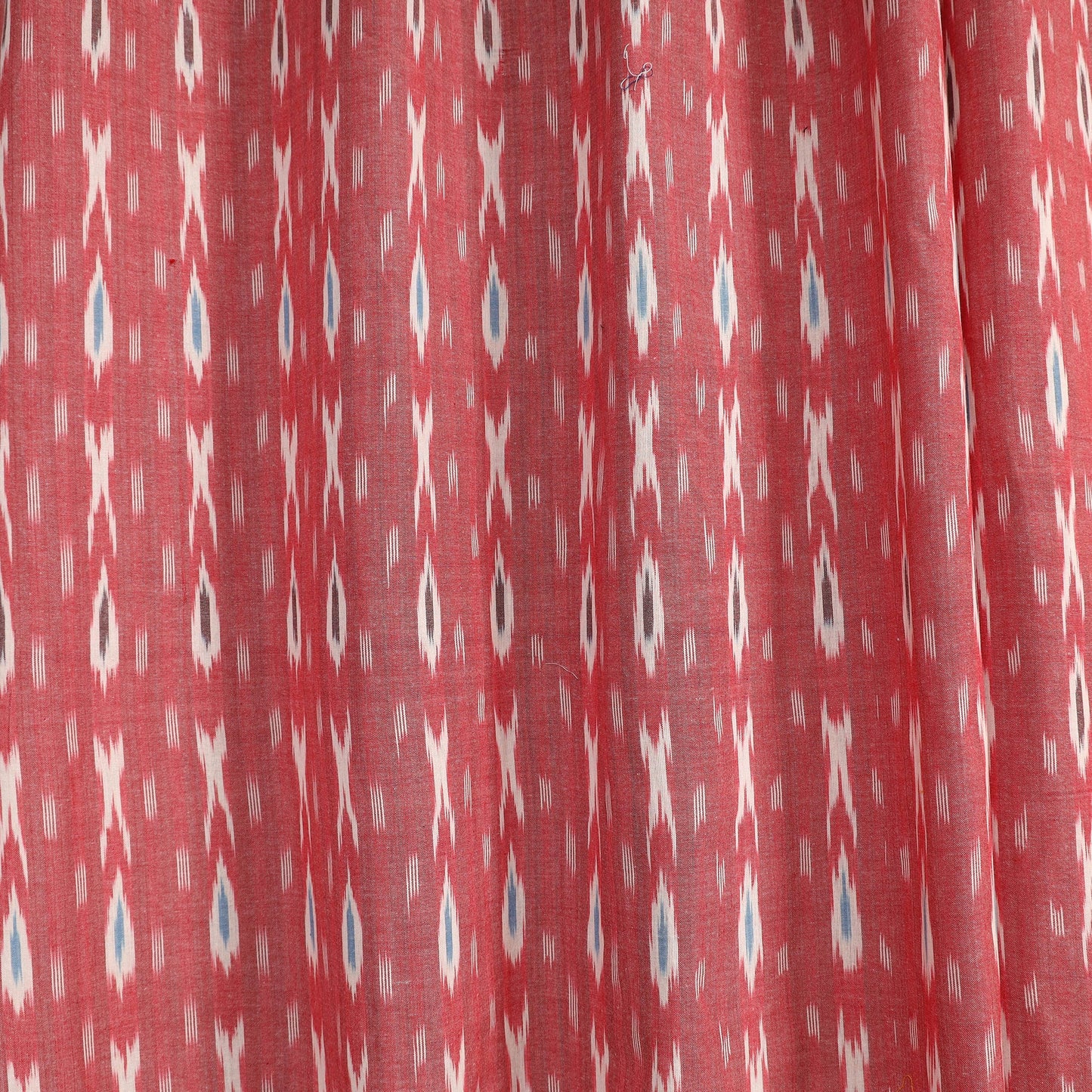Pink - cotton window pochampally ikat curtain (5 x 3 feet)