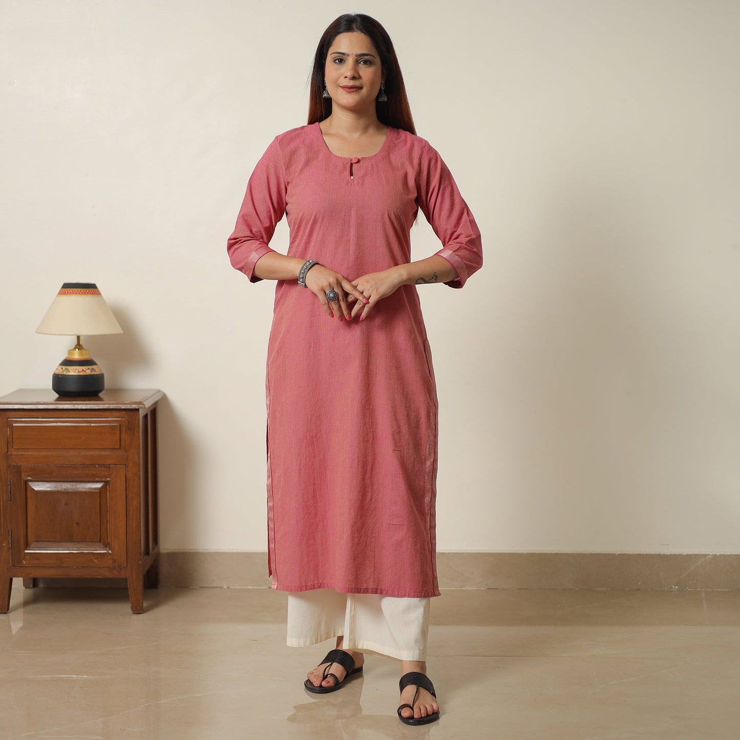 Dharwad Cotton Straight Kurta for Women