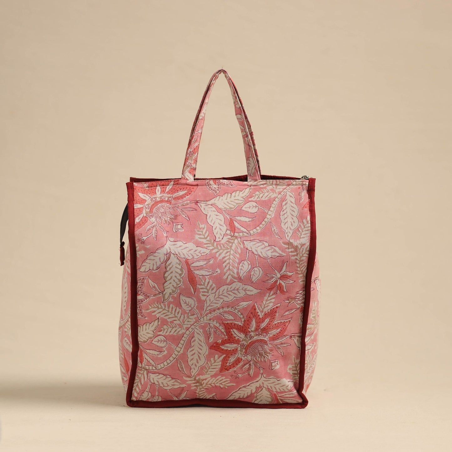 Pink Eco-Friendly Handmade Cotton Handbag for Women
