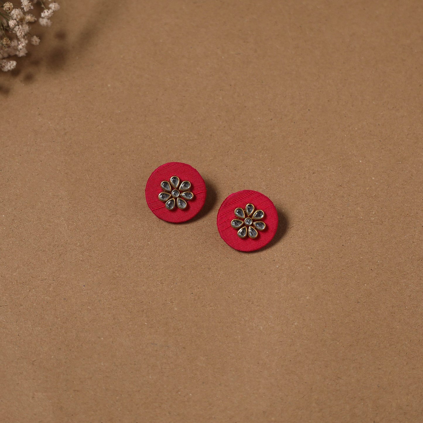 Fabart kundan earrings & maang tikka set 06 - handcrafted