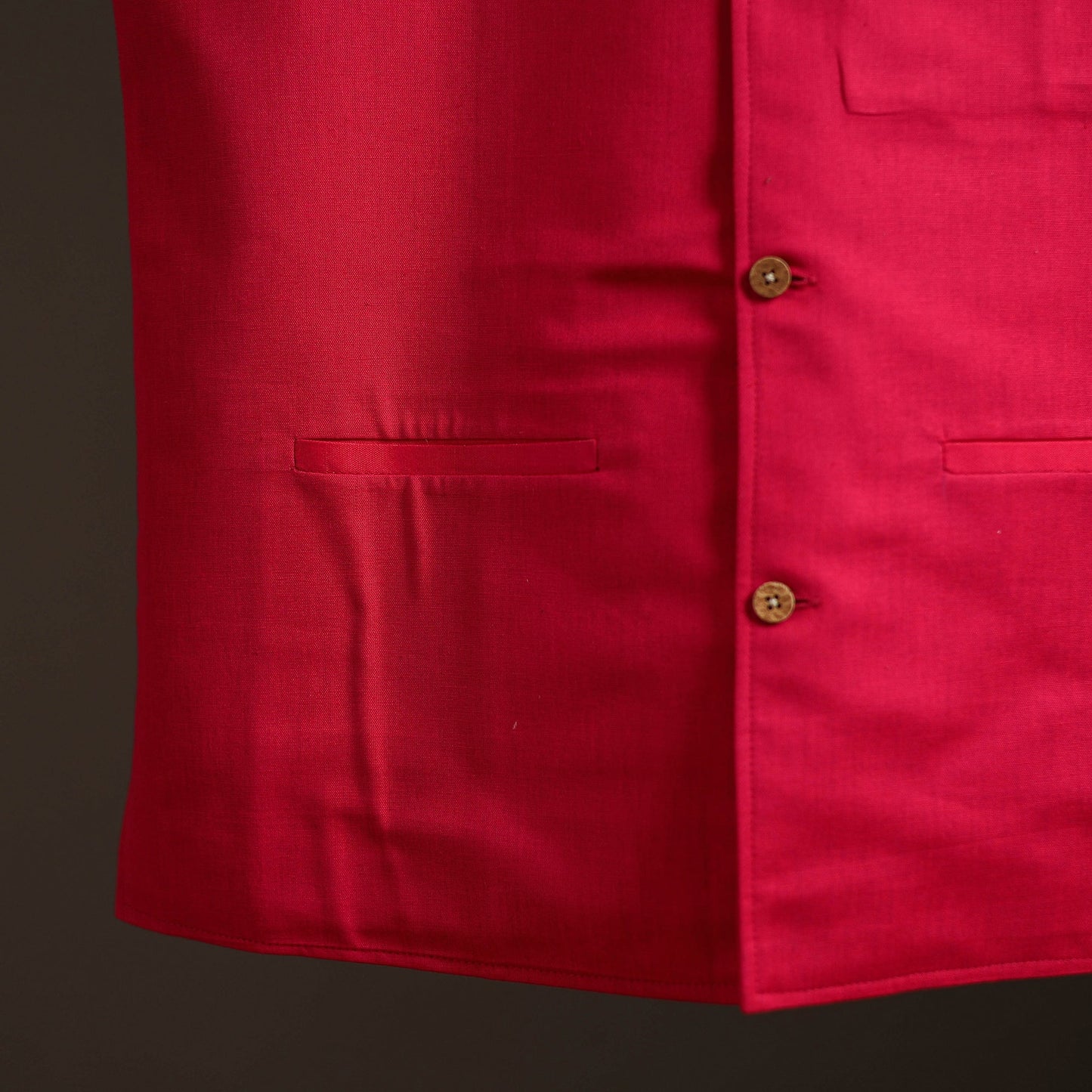 Flex cotton men plain nehru jacket 05 - handcrafted