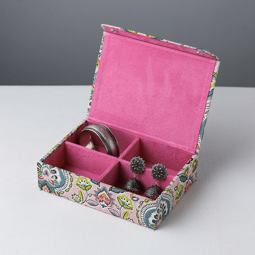 Floral Printed Handcrafted Jewelry Box