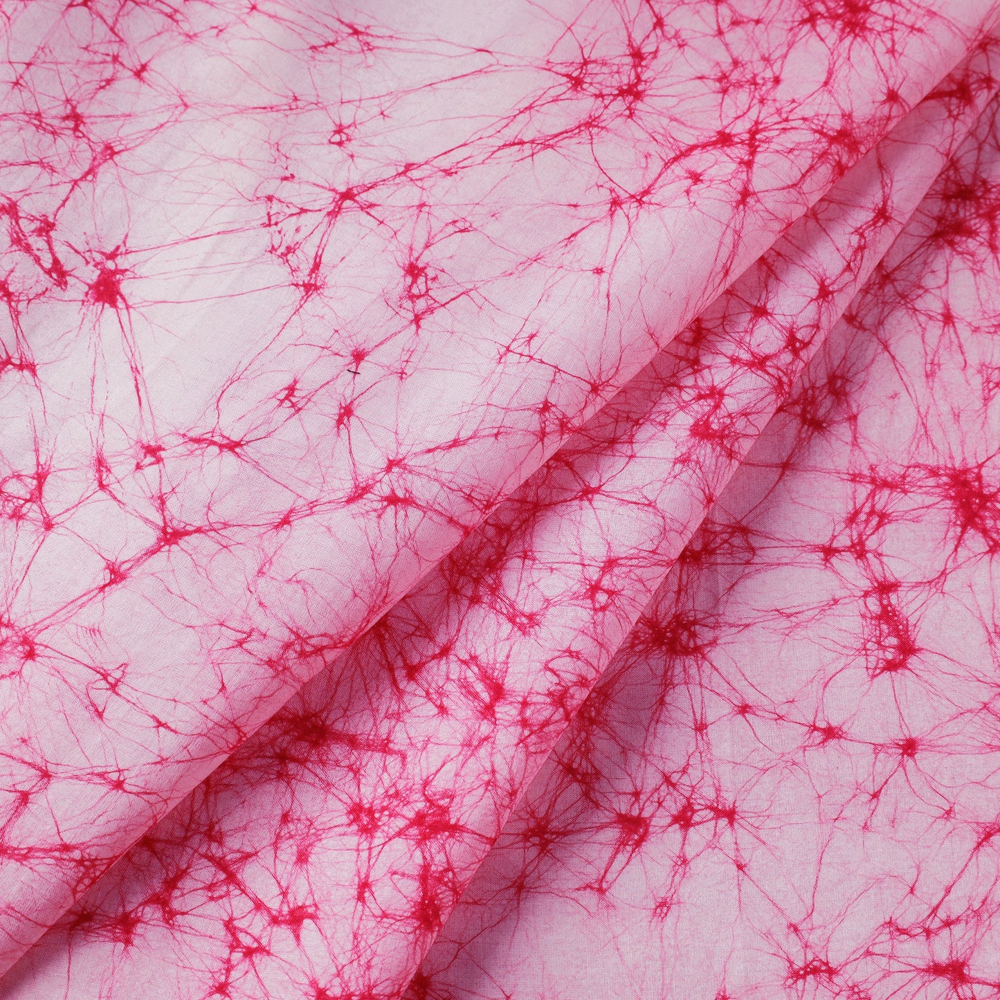 Buy Pink Pure Cotton Hand Batik Print Fabric