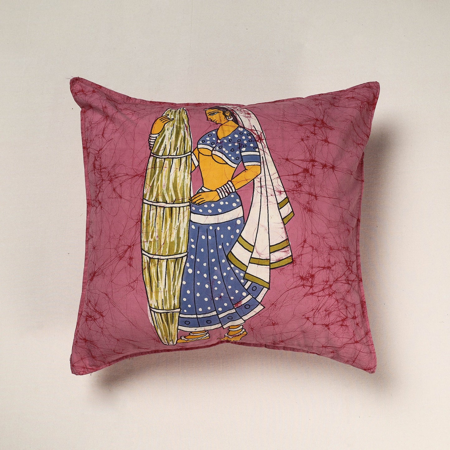 Hand Batik Printed Cotton Cushion Cover