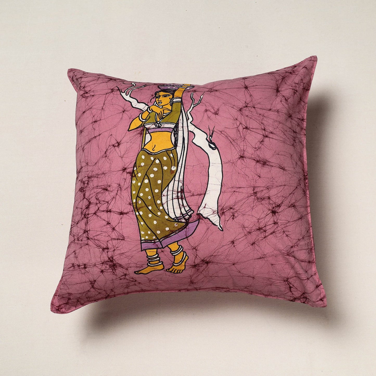 Hand Batik Printed Cotton Cushion Cover