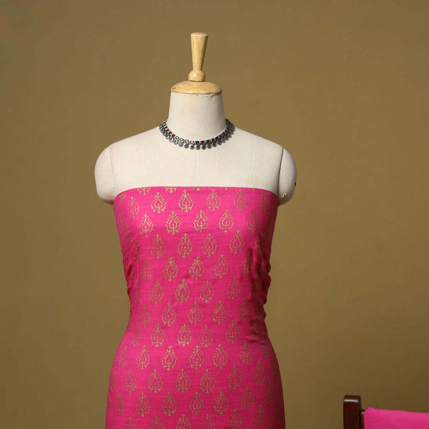 Hand jaipur linen 3pc unstitched dress material 21