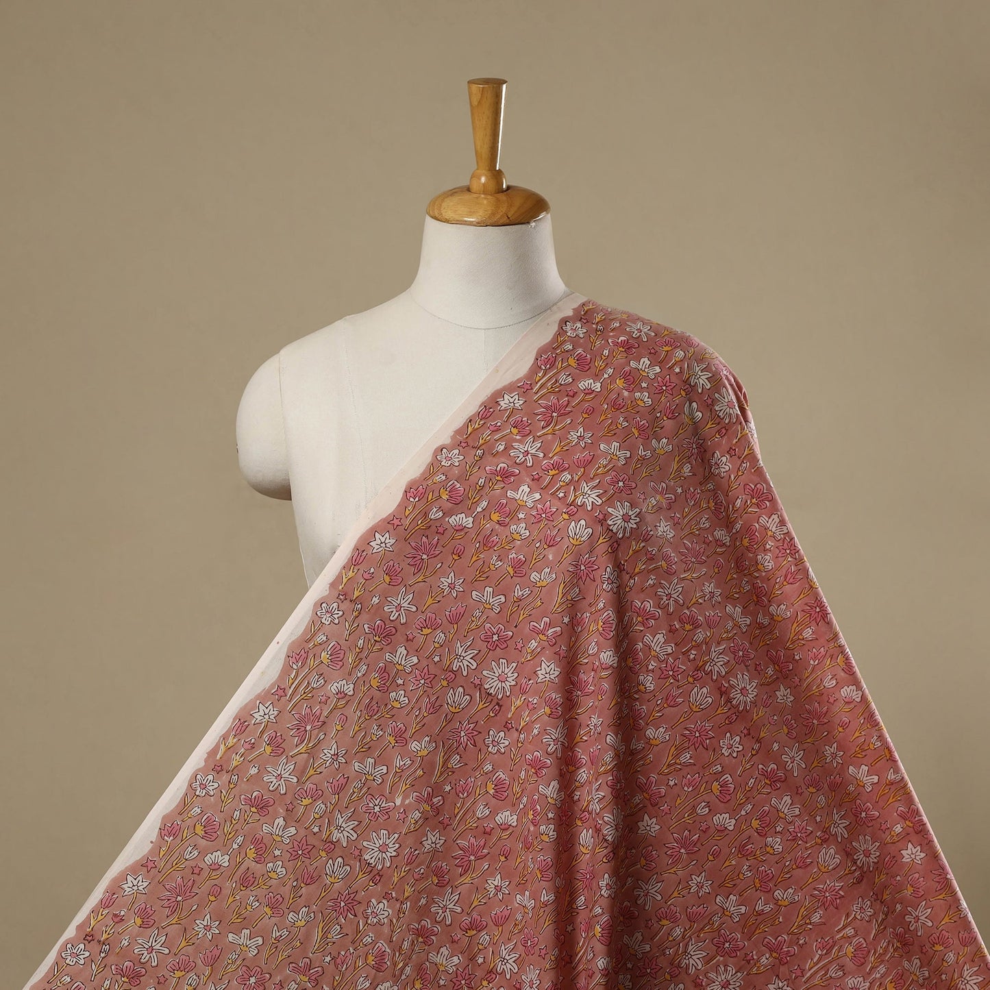 Hand cotton sanganeri fabric 21 - handcrafted
