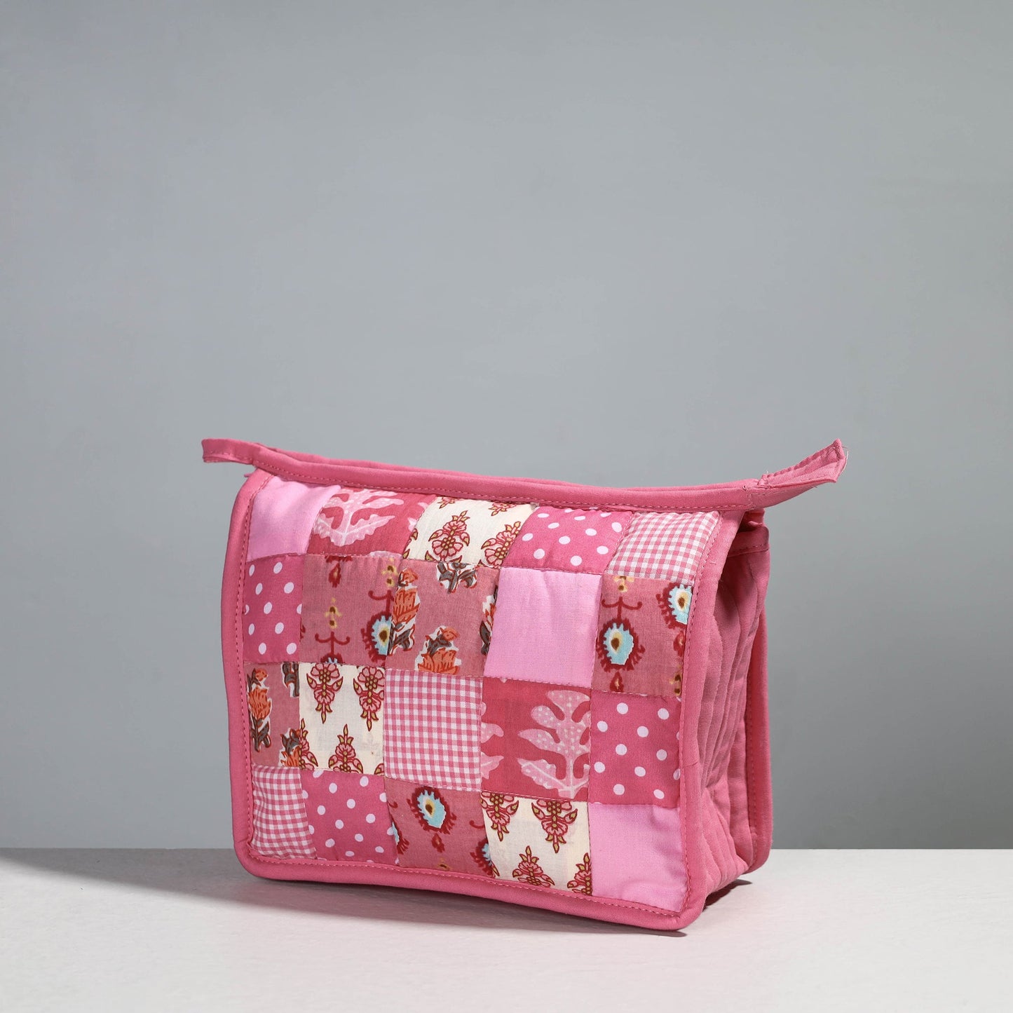 Handcrafted Patchwork Quilted Multipurpose Toiletry Bag