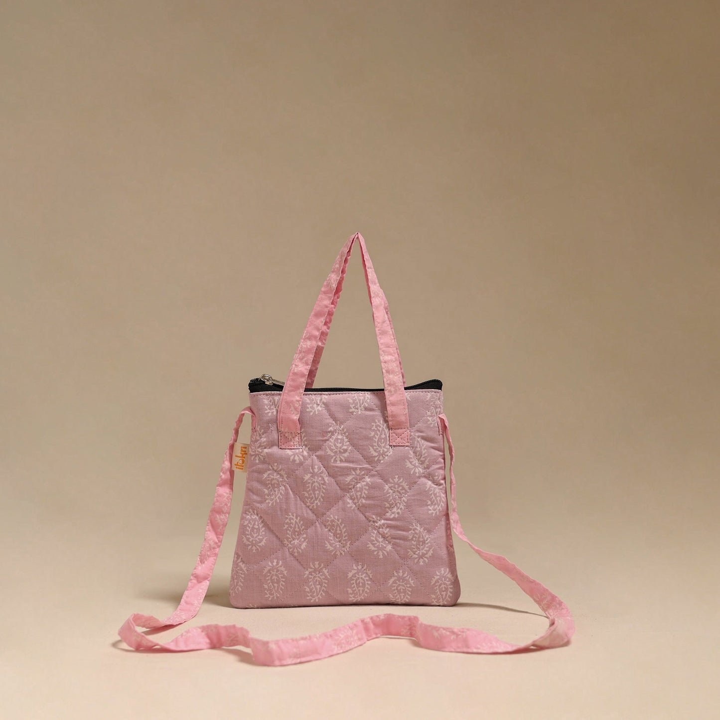 Handcrafted quilted sling bag 03