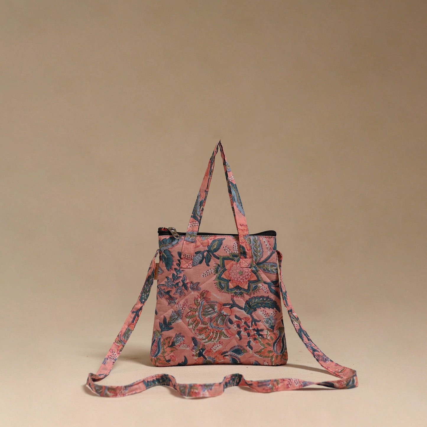 Handcrafted quilted sling bag 10