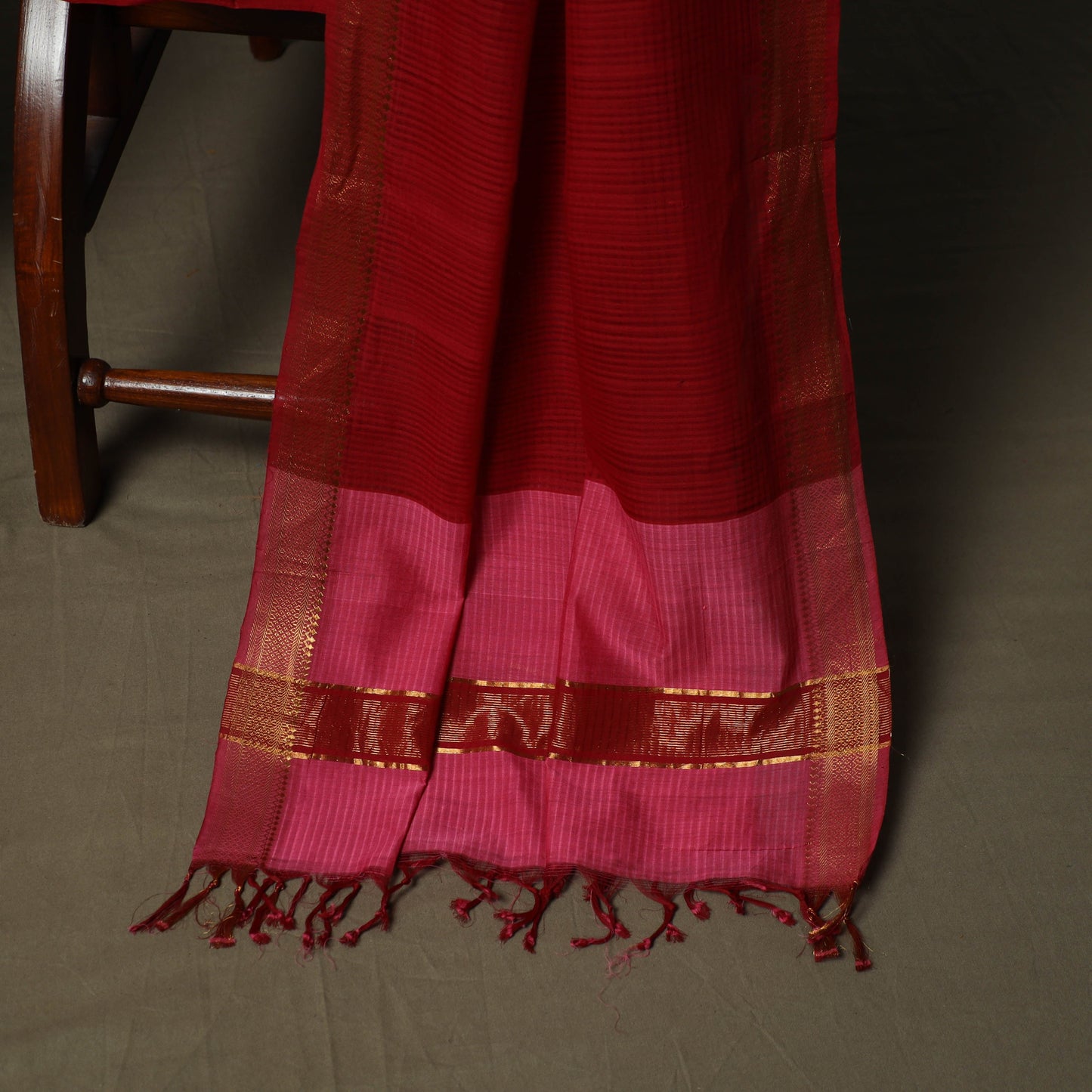 Handloom cotton mangalagiri 3pc unstitched dress material