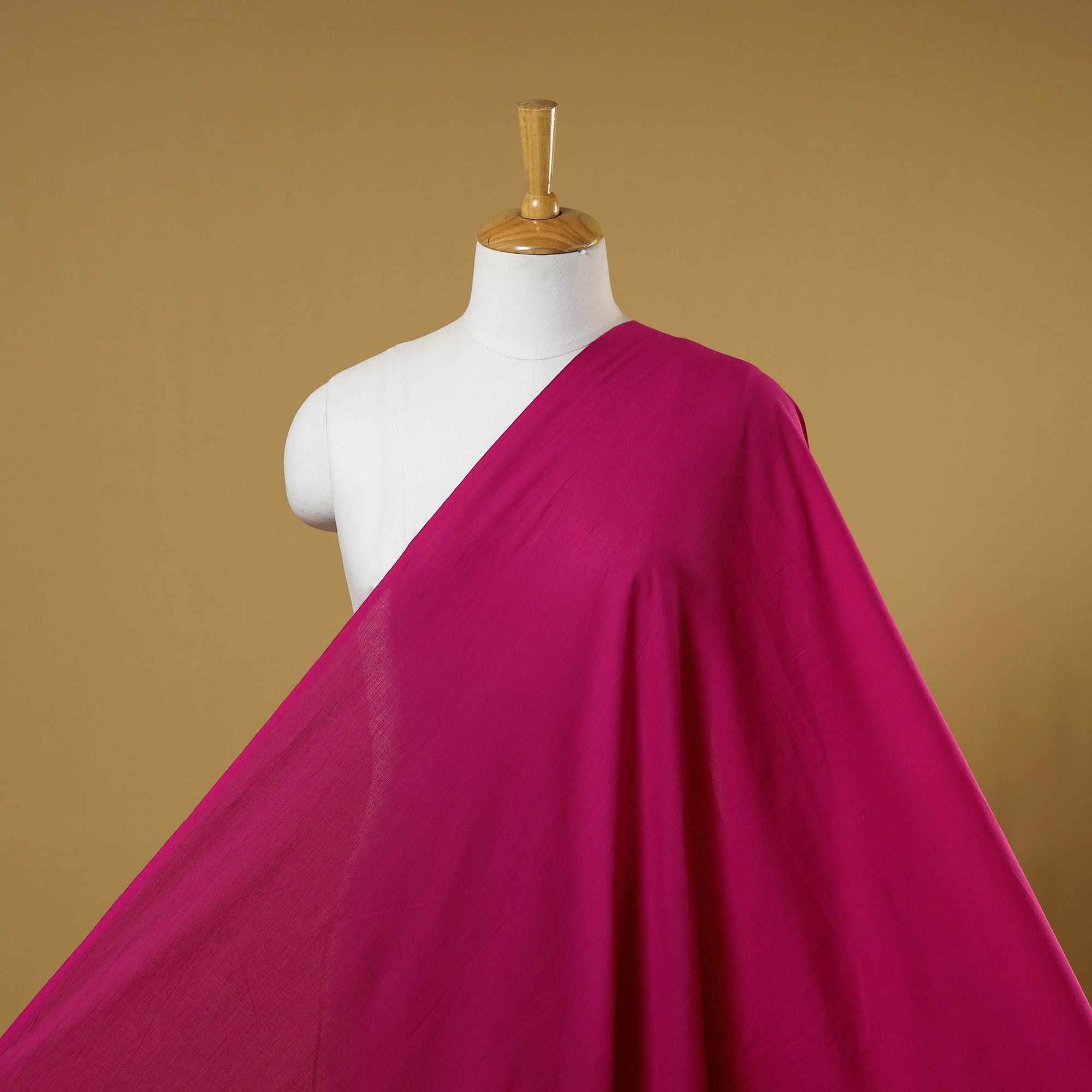 Pink - Organic Kala Cotton Pure Handloom Buti Blouse Piece