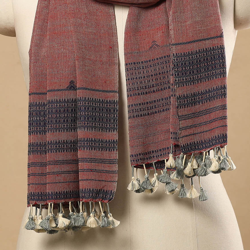 Buy Handloom Organic Kala Cotton Kutch Bhujodi Stole