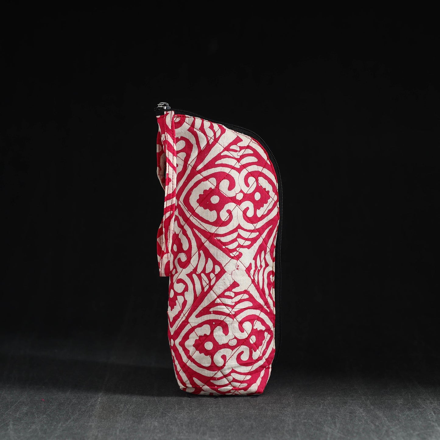 Pink Handmade Cotton 1L Water Bottle Cover