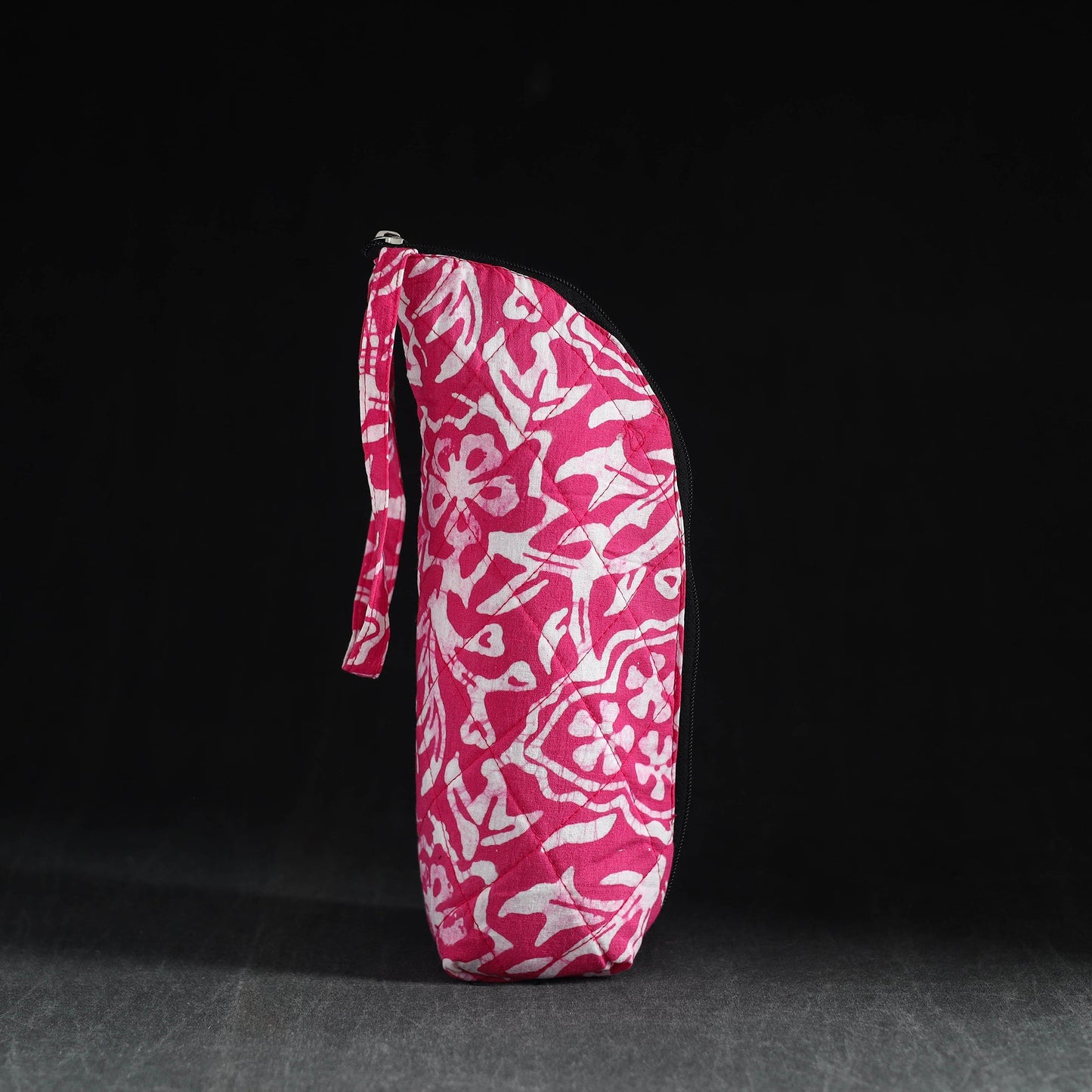 Pink Handmade Cotton 1L Water Bottle Cover