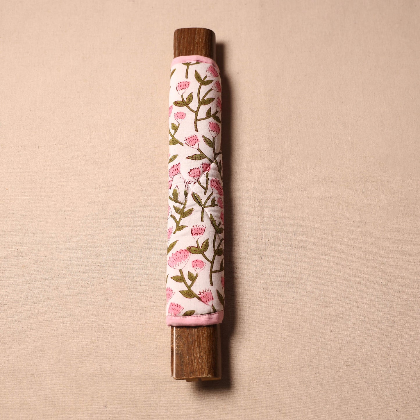 Buy Handmade Cotton Pink Fridge Handle Cover