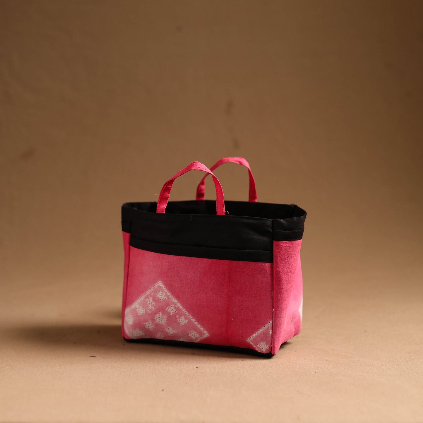 Pink Handmade Cotton Multipurpose Cosmetic/Toiletry Bag