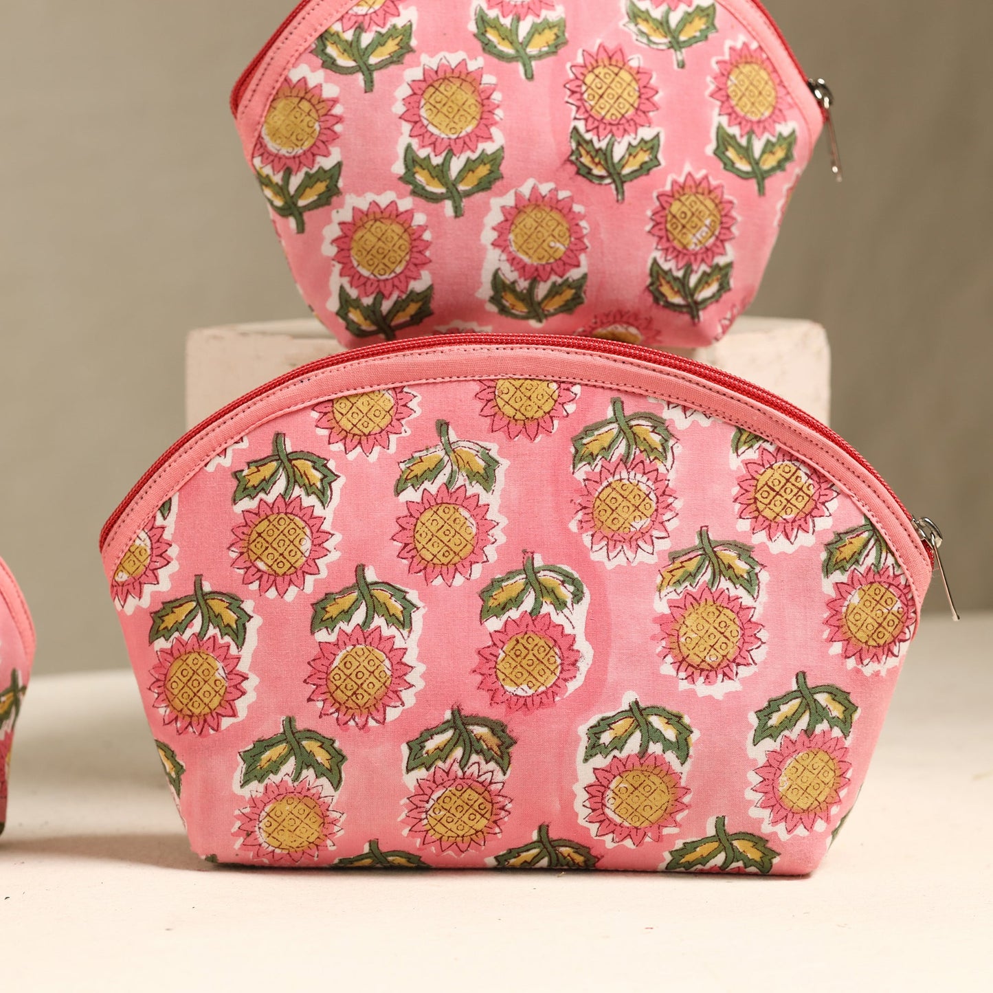 Handmade Cotton Toiletry Bags (Set of 3) 158