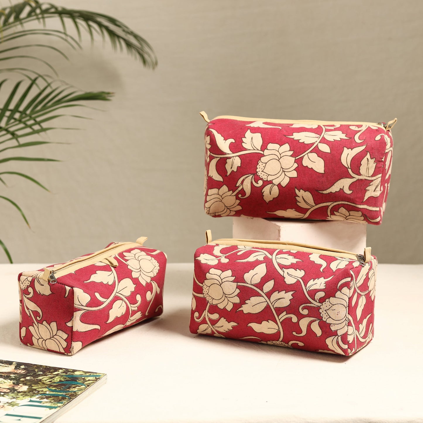 Handmade Cotton Toiletry Bags (Set of 3) 47